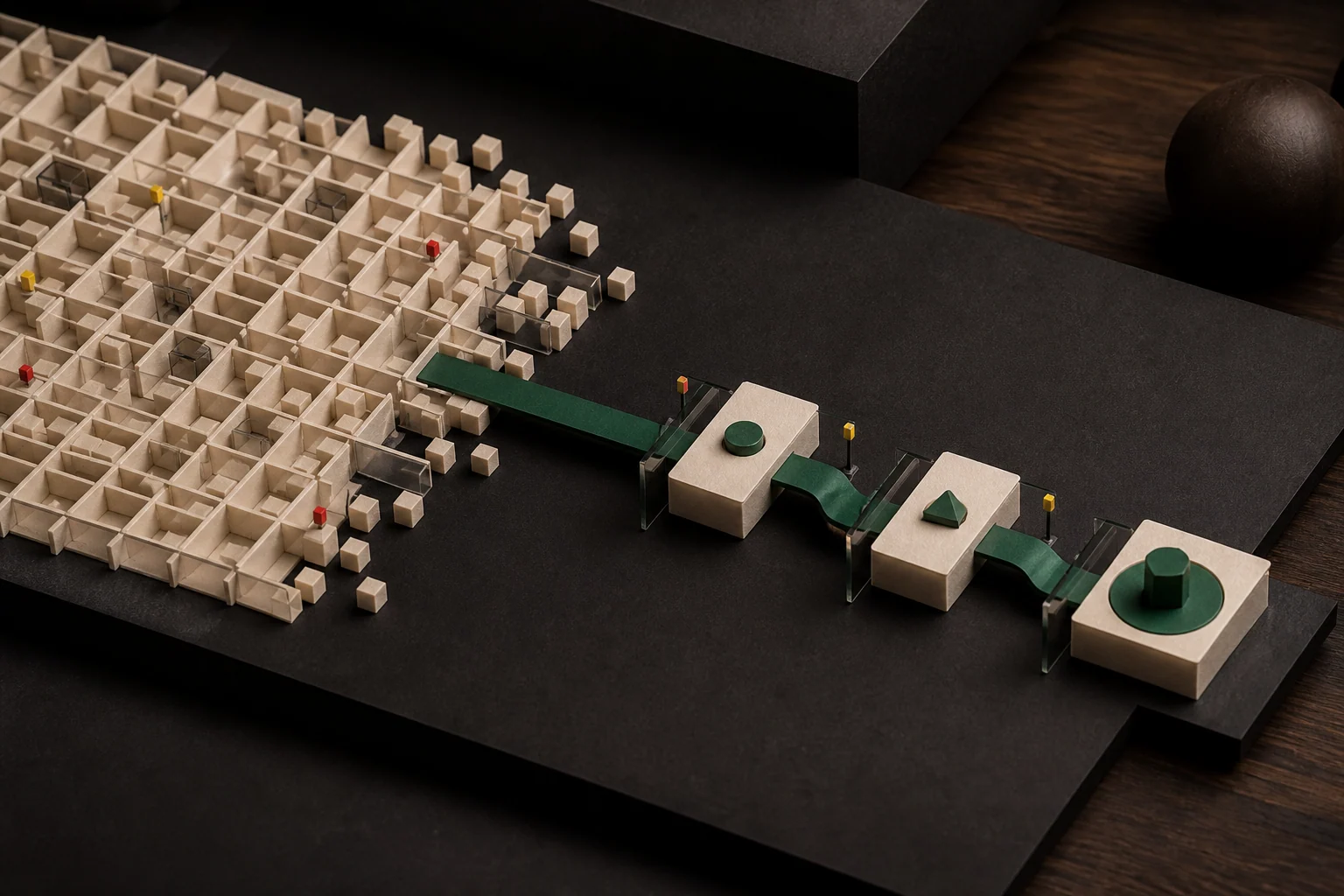 A careful bridge carrying approval records from a grid into a controlled workflow